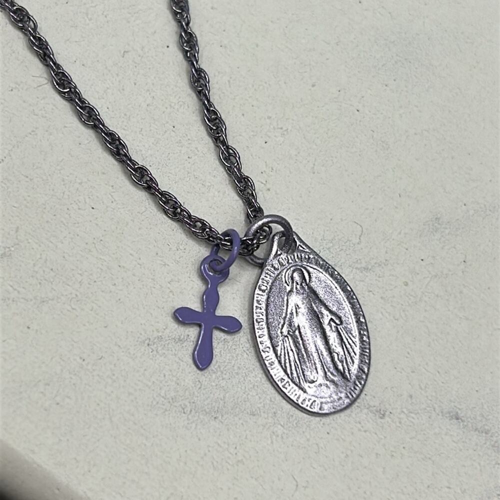 Alexa Rae Blessed Collection Promises Chain Necklace  Light Purple - Picture 2 of 4